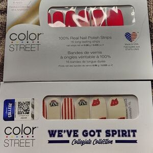 Color Street Red and White Nail Polish Strips